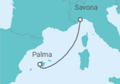 Itinerario del Crucero España - Costa Cruceros