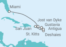 Itinerario del Crucero Guadalupe, Antigua Y Barbuda - Silversea