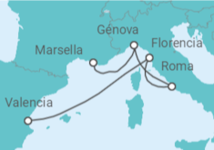 Itinerario del Crucero Italia - MSC Cruceros