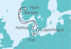Itinerario del Crucero Noruega, Dinamarca, Alemania - Costa Cruceros