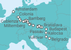 Itinerario del Crucero desde Belgrado a Amsterdam (Holanda) - Riverside