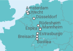 Itinerario del Crucero Holanda, Alemania, Francia - Riverside