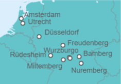 Itinerario del Crucero desde Amsterdam (Holanda) a Nuremberg - Riverside