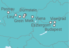 Itinerario del Crucero desde Viena (Austria) a Budapest (Hungría) - Riverside