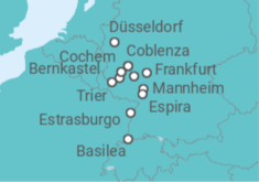 Itinerario del Crucero desde Düsseldorf (Alemania) a Basilea (Suiza) - Riverside
