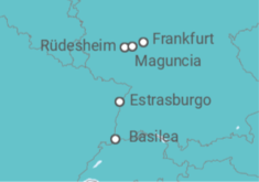 Itinerario del Crucero Francia, Alemania - Riverside