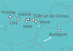 Itinerario del Crucero Austria, Alemania, Hungría - Riverside