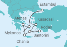 Itinerario del Crucero Días en las Islas Griegas y Noches en Estambul - Virgin Voyages