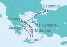 Itinerario del Crucero Turquía, Grecia - Costa Cruceros