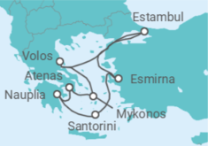 Itinerario del Crucero Grecia, Turquía - Costa Cruceros