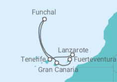 Itinerario del Crucero Islas Canarias - Costa Cruceros