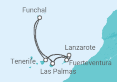 Itinerario del Crucero Islas Canarias - Costa Cruceros