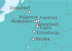 Itinerario del Crucero Alemania, Francia - Riverside