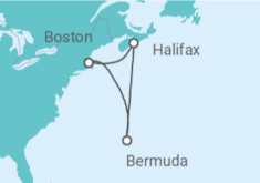 Itinerario del Crucero Canadá, Bermudas - Norwegian Cruise Line