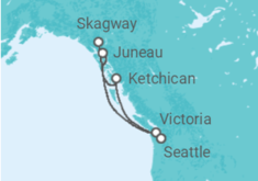 Itinerario del Crucero Alaska - Princess Cruises