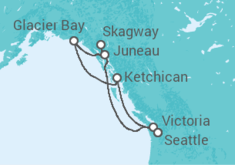 Itinerario del Crucero Alaska - Princess Cruises