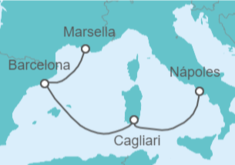 Itinerario del Crucero España, Italia - Costa Cruceros