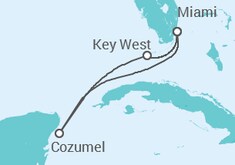 Itinerario del Crucero Iconos del Caribe - Carnival