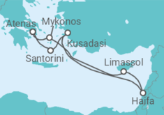 Itinerario del Crucero Grecia, Turquía,  Chipre - MSC Cruceros