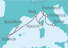 Itinerario del Crucero España, Francia, Italia - Royal Caribbean