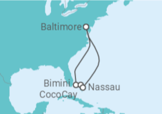 Itinerario del Crucero Bahamas - Royal Caribbean