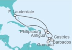 Itinerario del Crucero Saint Maarten, Santa Lucía, Barbados, Antigua Y Barbuda - Celebrity Cruises
