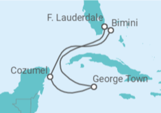 Itinerario del Crucero Islas Caimán, México - Celebrity Cruises