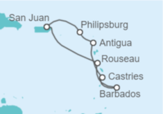 Itinerario del Crucero Saint Maarten, Antigua Y Barbuda, Santa Lucía, Barbados - Celebrity Cruises