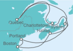 Itinerario del Crucero Canadá - Celebrity Cruises