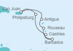 Itinerario del Crucero Saint Maarten, Santa Lucía, Barbados, Antigua Y Barbuda - Celebrity Cruises