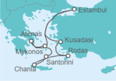 Itinerario del Crucero Grecia y Turquía  - Celebrity Cruises