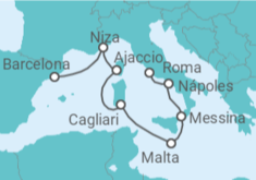 Itinerario del Crucero Francia, Italia, Malta - Celebrity Cruises