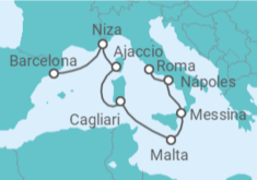 Itinerario del Crucero Italia, Malta, Francia - Celebrity Cruises