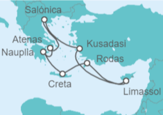 Itinerario del Crucero Grecia, Turquía y Chipre - Celebrity Cruises