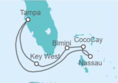 Itinerario del Crucero Bahamas, USA - Royal Caribbean