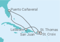 Itinerario del Crucero Puerto Rico, Islas Vírgenes - Eeuu - Royal Caribbean