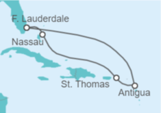 Itinerario del Crucero Bahamas, Islas Vírgenes - Eeuu, Antigua Y Barbuda - Royal Caribbean