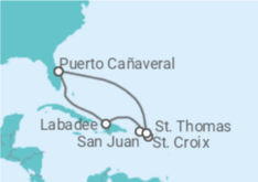 Itinerario del Crucero Puerto Rico, Islas Vírgenes - Eeuu - Royal Caribbean