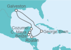 Itinerario del Crucero México, Belice, Honduras, Islas Caimán - Royal Caribbean