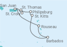 Itinerario del Crucero Islas Vírgenes - Eeuu, Saint Maarten, Barbados - Royal Caribbean