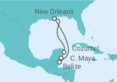 Itinerario del Crucero México, Belice - Royal Caribbean
