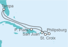 Itinerario del Crucero Puerto Rico, Saint Maarten - Royal Caribbean