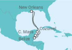 Itinerario del Crucero Belice, México - Royal Caribbean