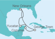 Itinerario del Crucero México, Islas Caimán - Royal Caribbean