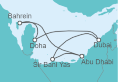 Itinerario del Crucero Emiratos Arabes - MSC Cruceros