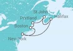 Itinerario del Crucero USA, Canadá - MSC Cruceros