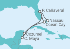 Itinerario del Crucero Bahamas, México, USA - MSC Cruceros