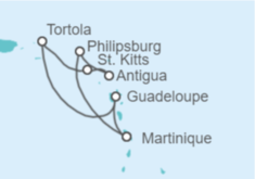 Itinerario del Crucero Islas Vírgenes - Reino Unido, Antigua Y Barbuda, Saint Maarten, Martinica - MSC Cruceros