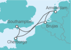 Itinerario del Crucero Francia, Bélgica, Holanda - MSC Cruceros