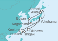 Itinerario del Crucero Japón, Corea Del Sur, Taiwán - Princess Cruises